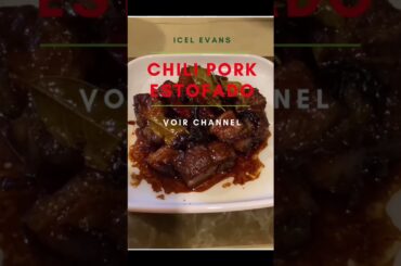 Cooking Chili Pork Estofado