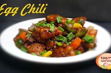Egg chili recipe | Anda chili | Egg starters l Tasty garnish