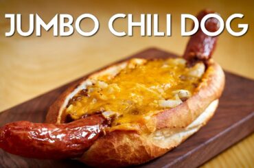 Jumbo Loaded Chili Dog Sandwich | PRIMAL EATS