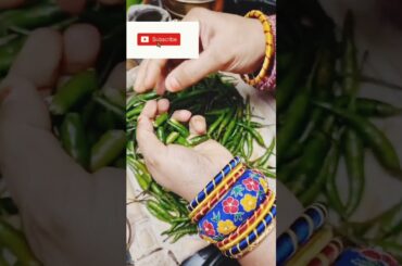green chili recipe/tejusamayal