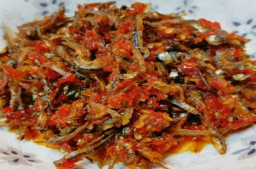 ANCHOVIES CHILI RECIPE || RESEP SAMBAL TERI || SAMBAL IKAN BILIS