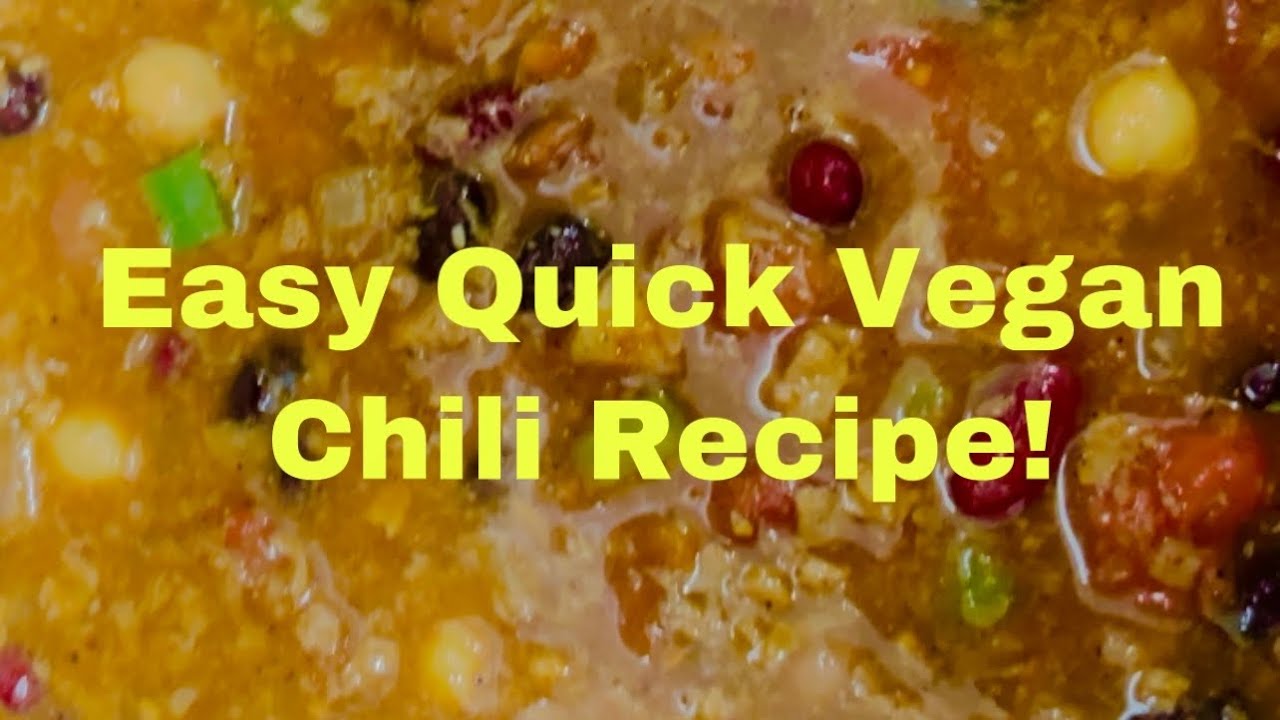 Easy Quick Vegan Chili recipe! With vegan ground meat!! Chili Chili
