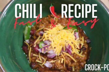 EASY Chili Recipe | How To Make Chili