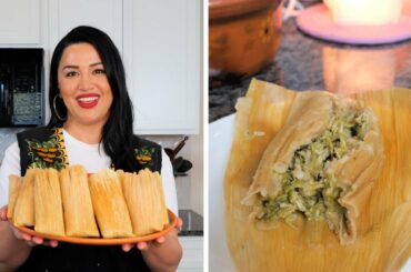 How to make Green Chili Chicken tamales | Tamales Verdes | Easy Step by Step Tamales Recipe