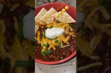 Homemade chili #chili #cooking #food