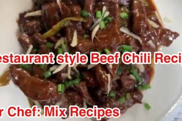 Restaurant Style Beef Chili Recipe