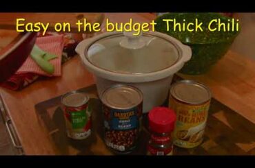 Thick Delicious Chili on a budget. Easy Meals!
