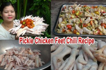 How to cook pickle chicken feet and spicy chili recipe - Cooking foods