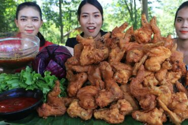 Yummy cooking chicken wings crispy with chili sauce recipe - Cooking and eating