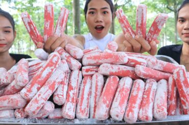 Cooking hot dog crispy with chili sauce recipe - Hot dog cooking and eating