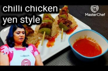 Masterchef recipe/chilli chicken yen style/keerthika's recipe/Masterchef in tamil