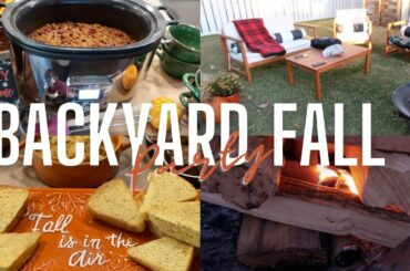 Backyard Fall Party | Chili Bar