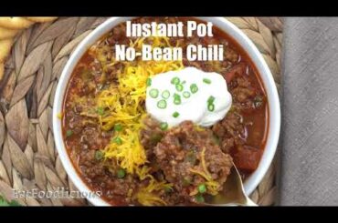 Instant Pot No Bean Chili
