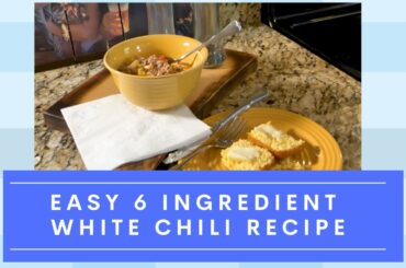 Easy white chili recipe with turkey or chicken
