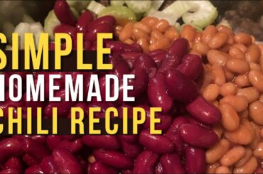 SIMPLE AND DELICIOUS CHILI RECIPE | Homemade And Healthy | Cook With Me