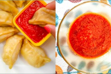 Momo Chutney Recipe | Spicy Momo Chutney | Easy Red chili Chutney