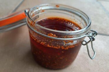Homemade chilli oil