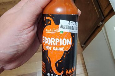 Impulse buy at Big Lots today. Put a good helping on a slice of pizza. Mistake. I'm super surprised at how hot this was for $1.50