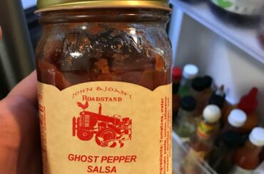 Some local ghost pepper salsa! I love supporting local