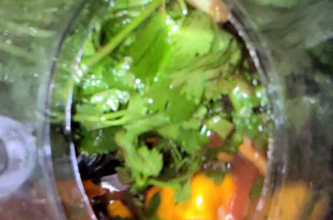 Making some fresh habanero salsa