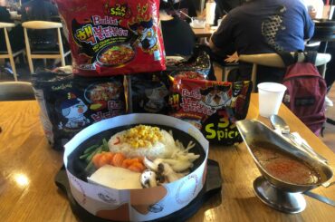 “Devil Spicy” curry at my city’s Korea town + today’s buldok haul