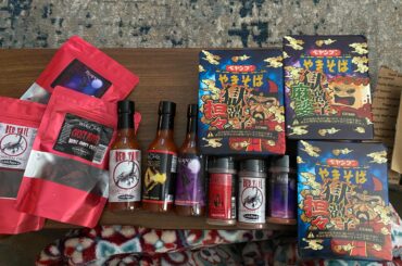 Best day ever! Spicy ramen sent by a friend who lives in Japan and my bundle from Electric Pepper Company came on the same day!!