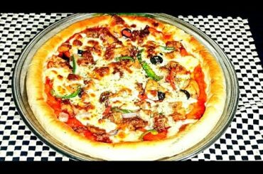 Chili Chicken Pizza-How to Make Spicy Chicken Pizza Recipe-Chicken Pizza Recipe *Sammya Rasoi Ghar