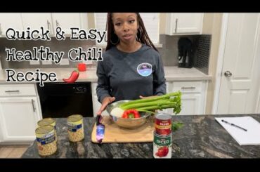Quick and Easy, Healthy Chili Recipe