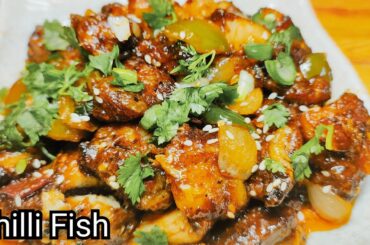 Chilli fish Recipe/Chilli Fish Indian Style/Crispy chilli fish /Easy Chilli Fish Recipe