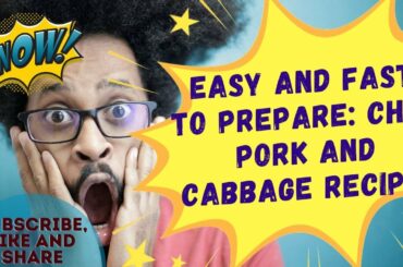 Keto Recipes - Easy & Fast - Chili Blackbean Pork Cabbage Stir Fry