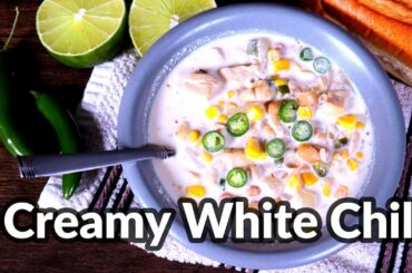 Creamy White Chili Recipe | One Pot White Chili Recipe | Creamy White Chicken Chili Recipe