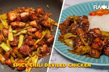 Spicy Chili Deviled Chicken | A Perfect Restaurant Style Chicken Stir Fry | Deviled chicken Recipe