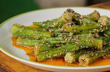 Spicy Okra Chinese Style - Lady Finger Salad Recipe - Bodian Life