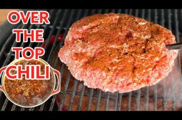 Over the Top Texas Smoked Chili - My Favorite Chili Recipe on the Kamado Joe