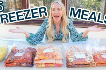 15 EASY FREEZER MEALS, BATCH COOKING + SLOW COOKER DUMP BAGS | Emily Norris