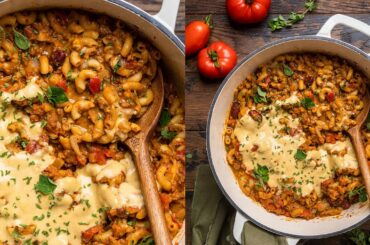 One Pot Vegan Chili Mac and Cheese | Easy Vegan Dinners