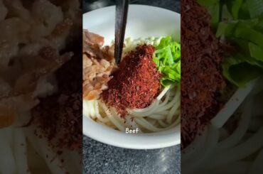 Beef Chili oil Noodles #food #recipes #shorts