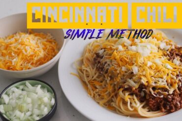 Cincinnati Chili - The easiest chili recipe that you serve with spaghetti