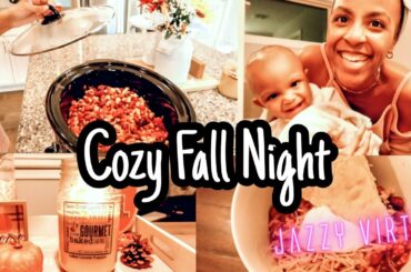 Cozy Fall Night | No talking, relaxing music, recipes | Cozy Fall {Family} night vibes