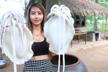 The best food octopus boiled with chili sauce cooking recipe - Octopus boiled recipe