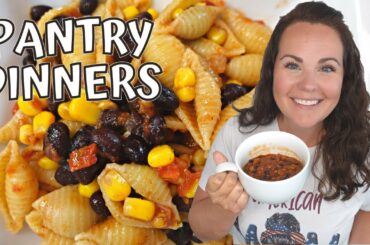 COOKING WITH PANTRY STAPLES | EMERGENCY MEALS | EMPTY SHELVES | AMBER AT HOME