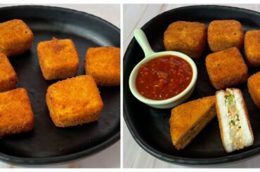 Crispy Paneer Pockets With Spicy Chilli Garlic Sauce | Quick Snacks Recipe | Evening Snacks Recipe