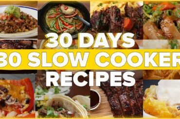 30 Days 30 Slow Cooker Recipes