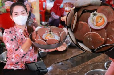 Buy fresh scallop from the market for my recipe - Spicy big scallop grilled dipping chili sauce