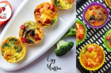 Air fryer Breakfast Egg Muffins in 3 ways | Easy Air Fryer recipes | ASMR Cooking