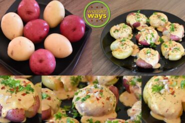 Cajun Potato |Cajun Spiced Potatoes - Barbeque Nation Style Recipe |Cajun Potatoes with Cheesy Sauce