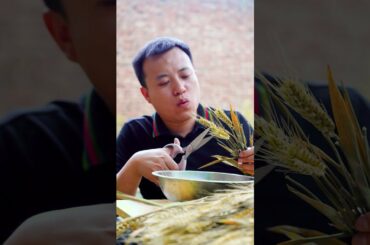 More chili! Homemade Popcorn Recipe By ShiShen | Villge Funny Mukbang #Shorts