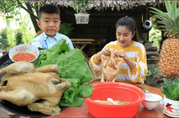 Cook and Eat: Yummy chicken recipe dip in chili sauce and /Eating pineapple