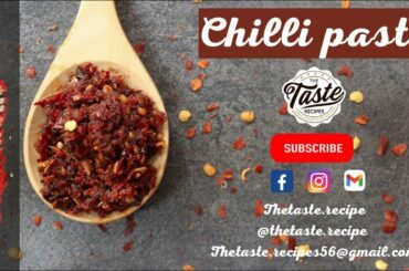 Chili Paste| Chili paste recipes| The Taste Recipes #originalchilipasterecipe#howtomakechilipaste#