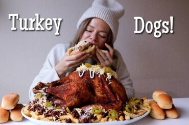Chili Cheese "Turkey Dog" MUKBANG + Recipe!